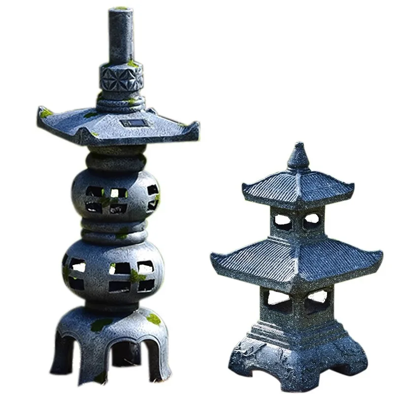 Gardening Hand Tools Japanese - Lámpara solar retro de torre de