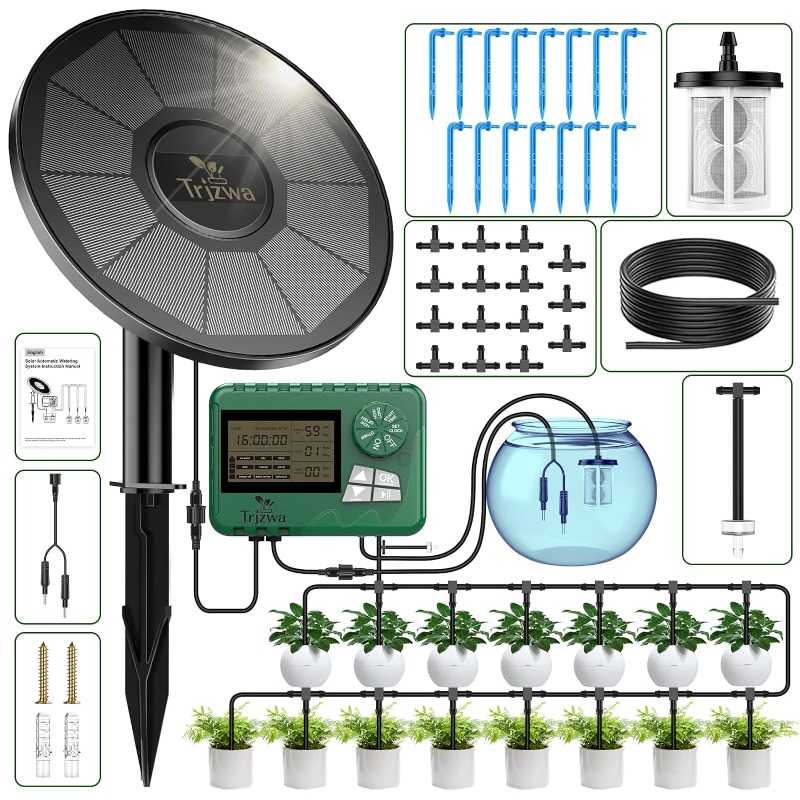 Automatic Plant Waterer - Equipo de riego solar, kit de