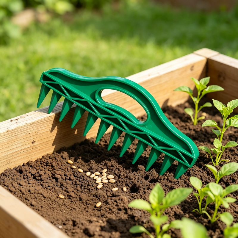 Sembrador manual de plástico p - Gardening Tools Vegetables reseña y precio