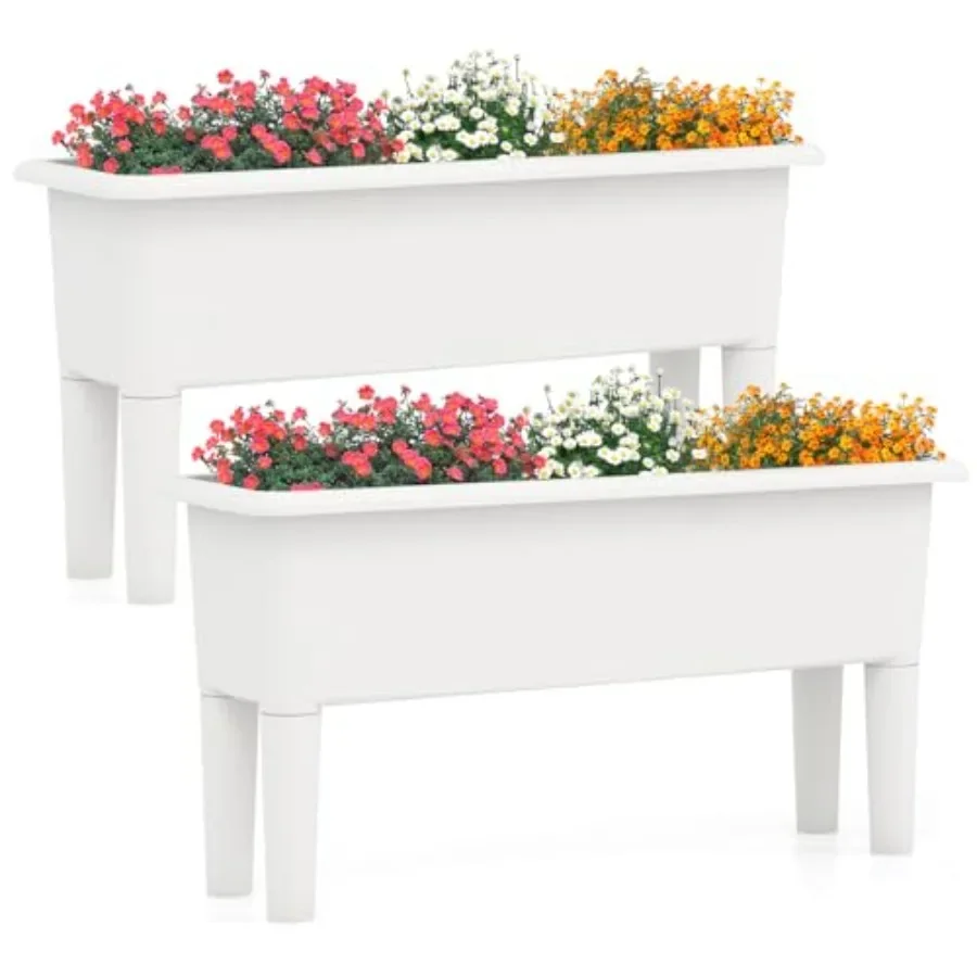 Juego de 2 jardineras elevadas - Self-Watering Planter reseña y precio